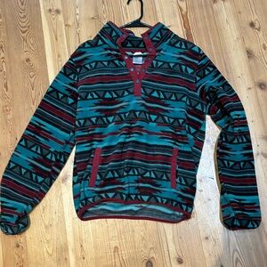 Women’s Fleece Aztec Cinch Pullover Medium